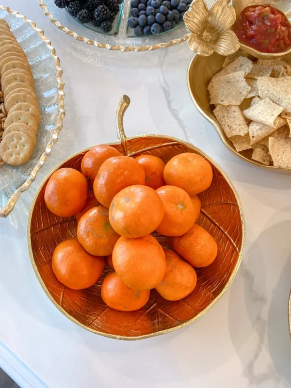 Inspire Me! Home Decor Golden Leaf Bowl