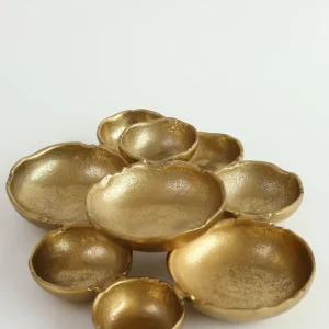 Inspire Me! Home Decor Gold 9 Cluster Bowl