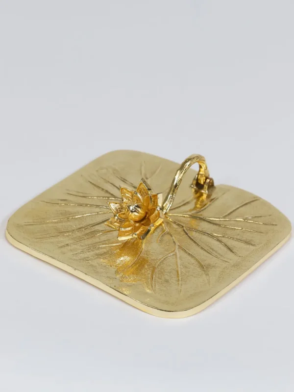 Inspire Me! Home Decor Gold Lotus Napkin Holder