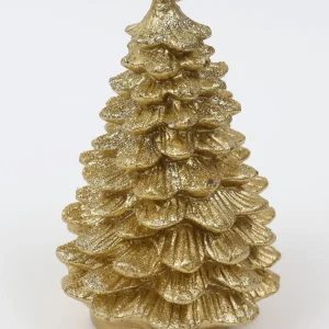 Inspire Me! Home Decor Gold Christmas Tree Candle (2 Sizes)