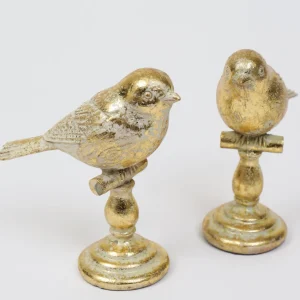 Inspire Me! Home Decor Gold Leaf Bird On Finial