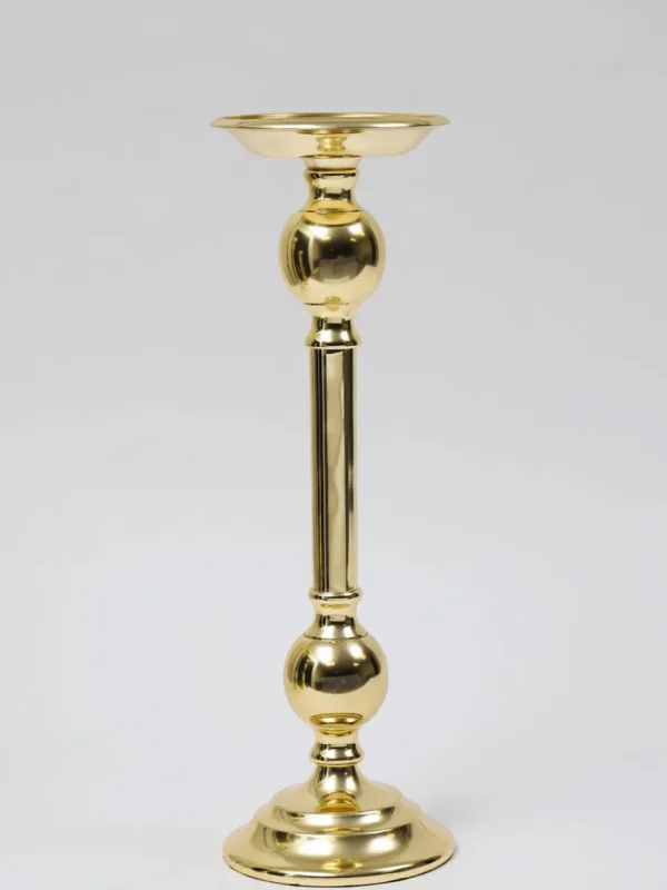 Inspire Me! Home Decor Gold Bead Detailed Candleholder (3 Sizes)