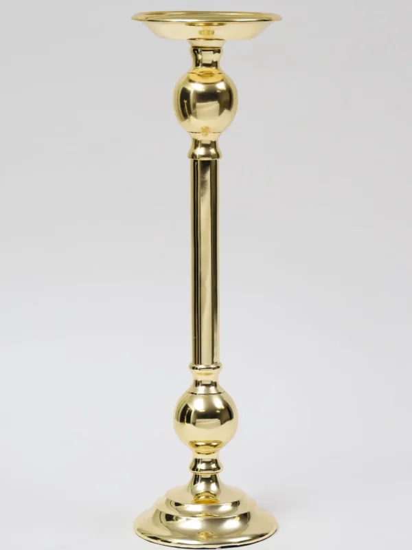 Inspire Me! Home Decor Gold Bead Detailed Candleholder (3 Sizes)