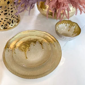 Inspire Me! Home Decor Gold Dipped Dinnerware Collection (Sold Separately)