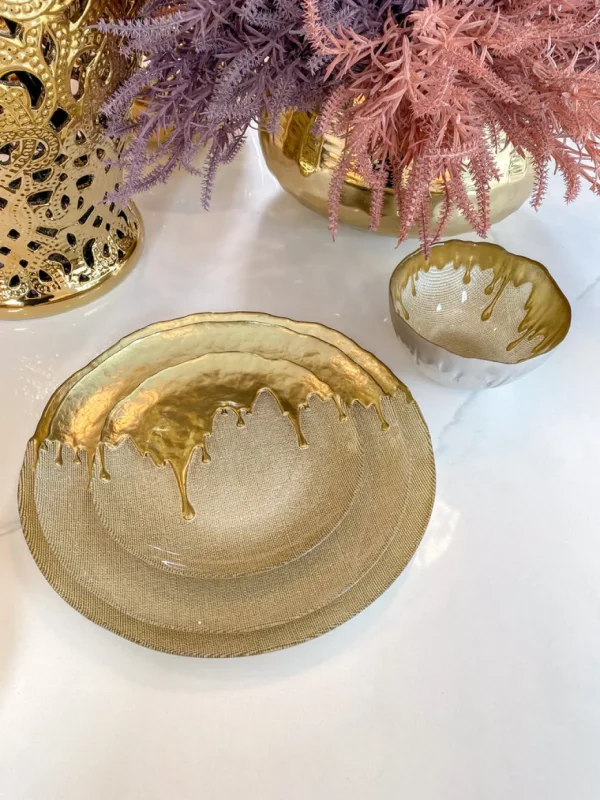 Inspire Me! Home Decor Gold Dipped Dinnerware Collection (Sold Separately)