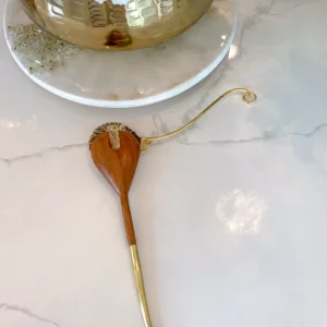 Inspire Me! Home Decor Gold Flower Petal Spoon Rest ( 2 Sizes )