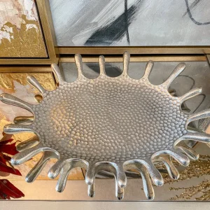 Inspire Me! Home Decor Hammered Oval Splash Tray (2 Sizes)