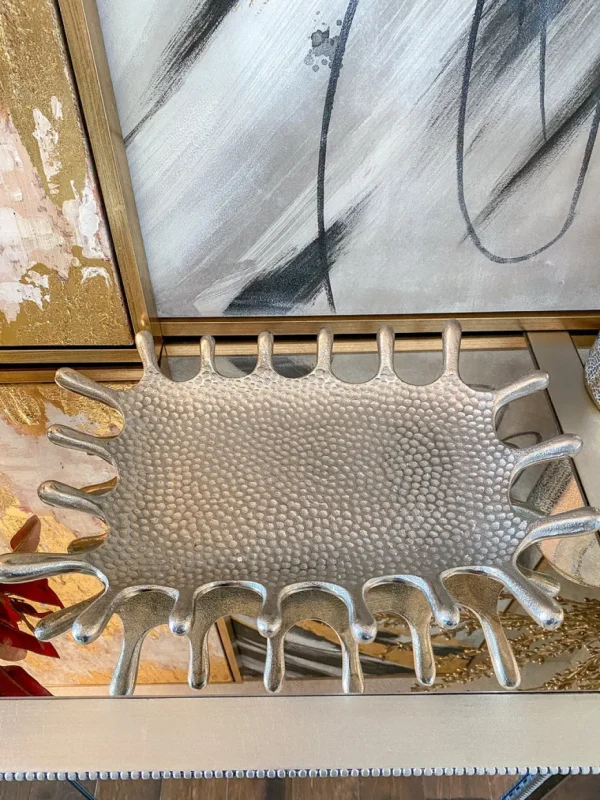 Inspire Me! Home Decor Hammered Rectangle Splash Tray (2 Colors)