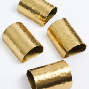 Inspire Me! Home Decor Hammered Napkin Ring (2 Colors) Gold