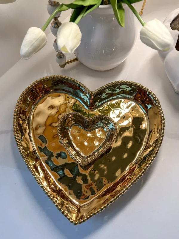 Inspire Me! Home Decor Heart Tray Set (2 Colors)