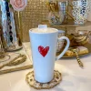 Inspire Me! Home Decor Heart Travel Mug W/ Handle KITCHEN