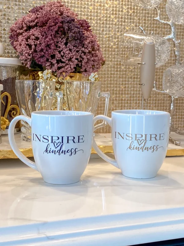 Inspire Me! Home Decor Inspire Kindness Bistro Mug (2 Text Colors)