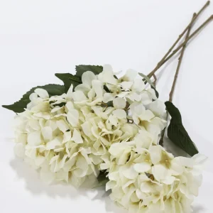 Inspire Me! Home Decor Ivory Hydrangea Stem (29″L)