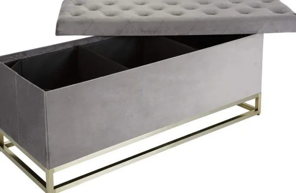 Inspire Me! Home Decor Jessica Storage Bench (2 Colors) Gold