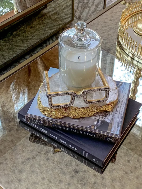 Inspire Me! Home Decor Jeweled Decorative Eyeglass (2 Colors)