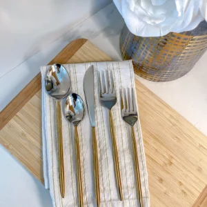 Inspire Me! Home Decor KITCHEN Two-Tone Flatware Set