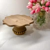 Inspire Me! Home Decor KITCHEN Unique Beaded Wood Cake Stand