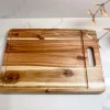 Inspire Me! Home Decor KITCHEN Large Wood Cutting Board With Handle And Groove