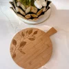 Inspire Me! Home Decor KITCHEN Round Eucalyptus Bamboo Board