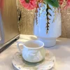 Inspire Me! Home Decor KITCHEN Set Of 2 Butterfly Tea Cup & Saucers