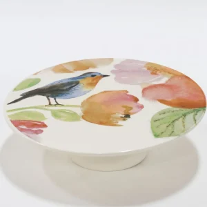 Inspire Me! Home Decor KITCHEN Bird & Floral Cakestand