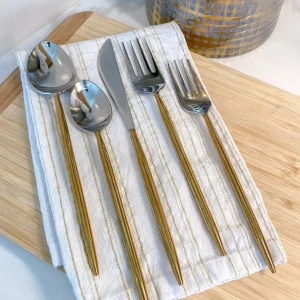 Inspire Me! Home Decor KITCHEN Two-Tone Flatware Set