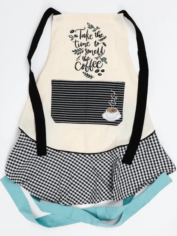 Inspire Me! Home Decor KITCHEN Coffee Time Apron