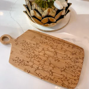 Inspire Me! Home Decor KITCHEN Large Vine Rectangle Bamboo Board