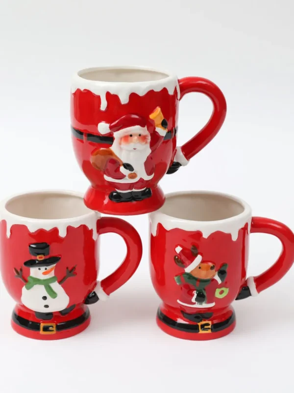 Inspire Me! Home Decor KITCHEN Snowy Holiday Mugs (3 Styles)