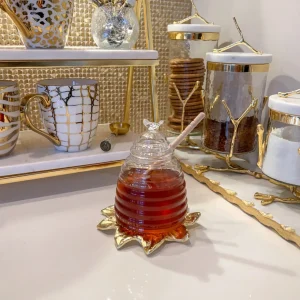 Inspire Me! Home Decor KITCHEN Glass Beehive Honey Jar