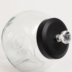 Inspire Me! Home Decor KITCHEN Glass Canister With Diamond Knob (3 Sizes)