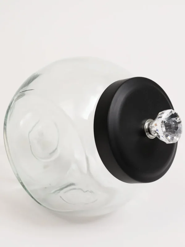 Inspire Me! Home Decor KITCHEN Glass Canister With Diamond Knob (3 Sizes)