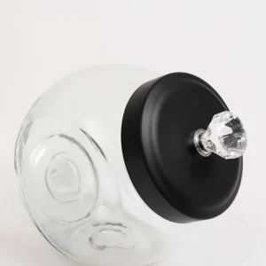 Inspire Me! Home Decor KITCHEN Glass Canister With Diamond Knob (3 Sizes)