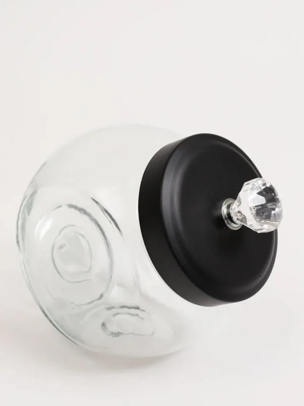 Inspire Me! Home Decor KITCHEN Glass Canister With Diamond Knob (3 Sizes)