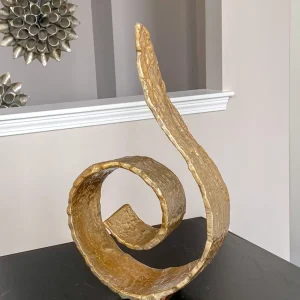 Inspire Me! Home Decor Large Metal Swirl Sculpture (2 Colors)