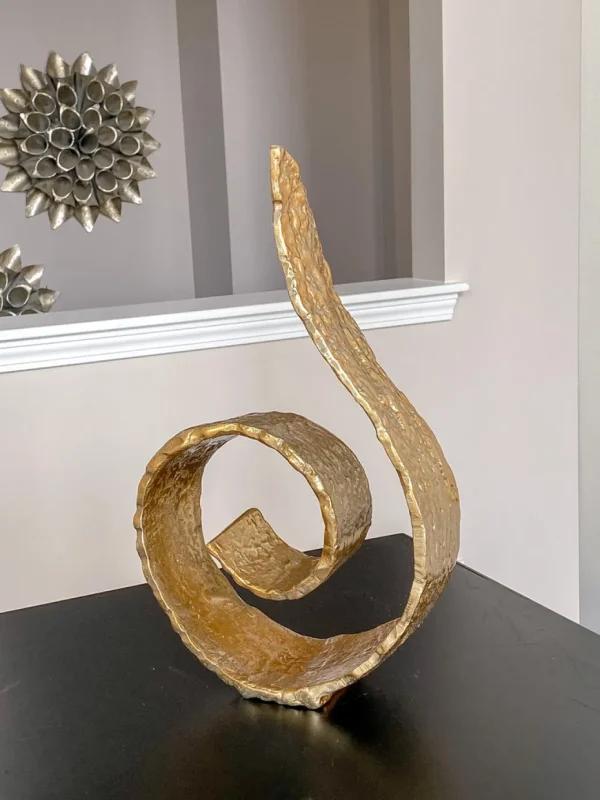 Inspire Me! Home Decor Large Metal Swirl Sculpture (2 Colors)