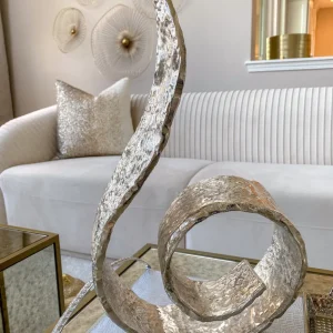 Inspire Me! Home Decor Large Metal Swirl Sculpture (2 Colors)