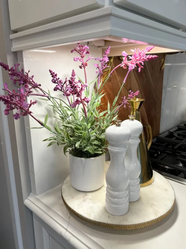 Inspire Me! Home Decor Lavender In White Vase