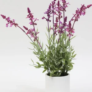 Inspire Me! Home Decor Lavender In White Vase