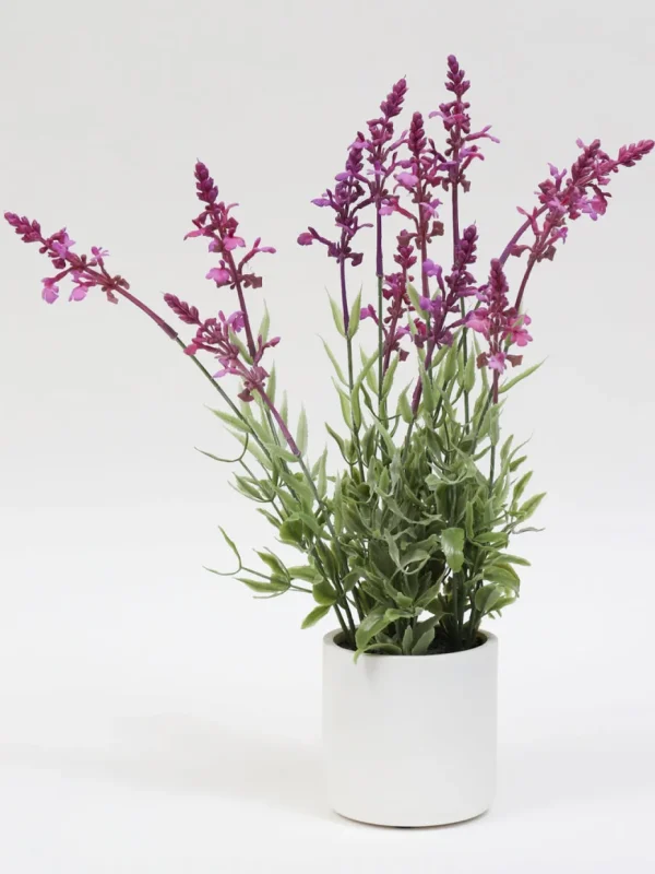 Inspire Me! Home Decor Lavender In White Vase