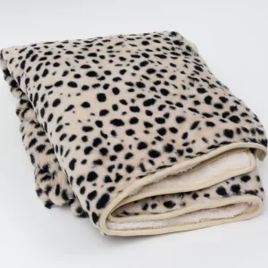 Inspire Me! Home Decor Leopard Faux Fur Cozy Throw