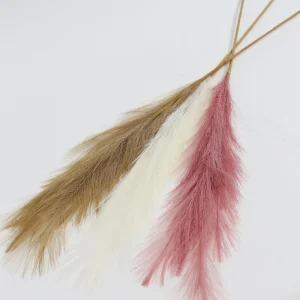 Inspire Me! Home Decor Light Feathered Pampa Grass Stem (4 Colors) Floral Stems