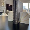 Inspire Me! Home Decor Marble Geometric Bookends