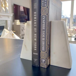 Inspire Me! Home Decor Marble Bookends