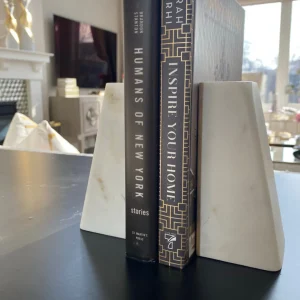 Inspire Me! Home Decor Marble Bookends