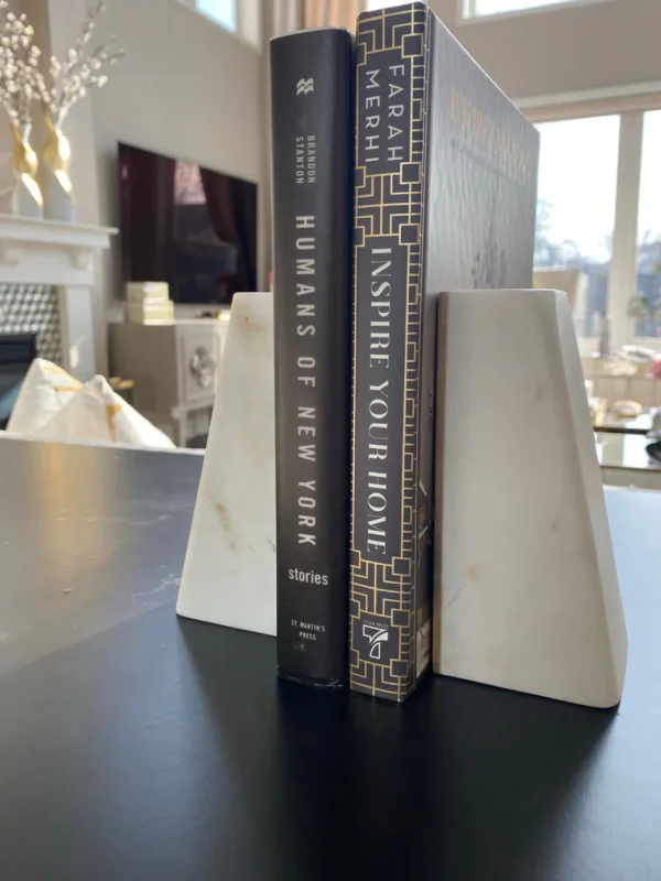 Inspire Me! Home Decor Marble Bookends