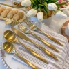 Inspire Me! Home Decor Matte Gold Flatware Set (4 Place Settings)