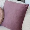 Inspire Me! Home Decor Mauve Velvet Pillow PILLOWS, RUGS, & THROWS