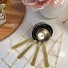 Inspire Me! Home Decor Measuring Cups With Textured Gold Handle