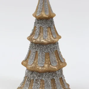 Inspire Me! Home Decor Mercury Glass Tree With Glitter (2 Sizes) Gold